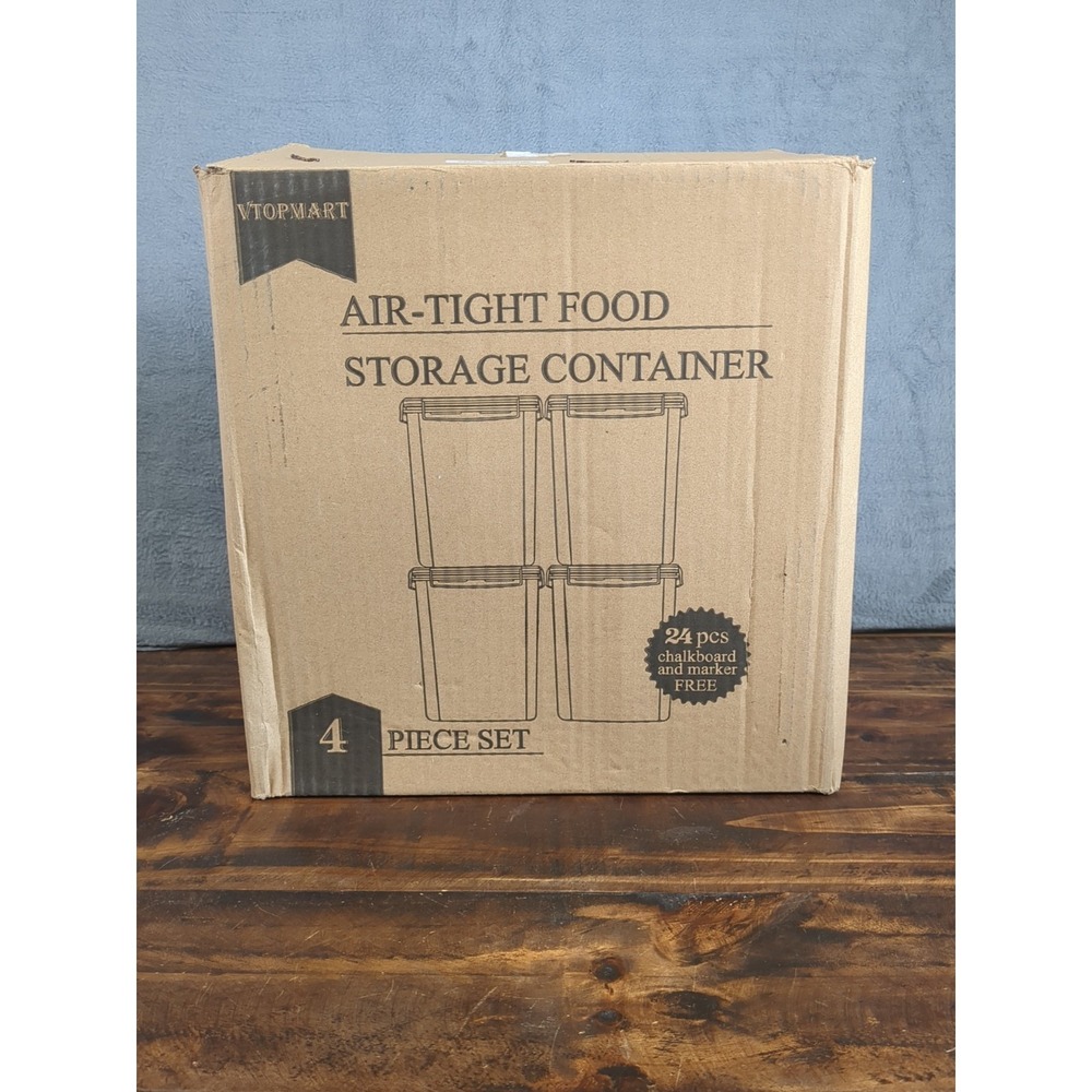 Vtopmart‎ Air Tight Food Storage Container 4 Piece Set open box